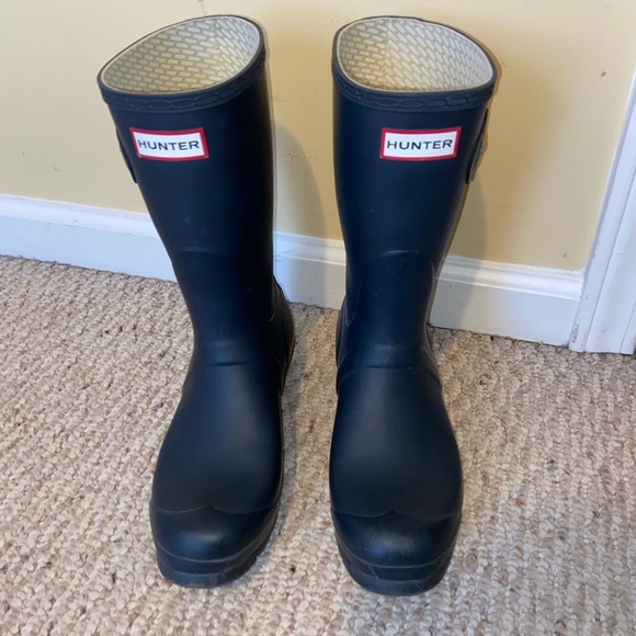 Hunter Shoes - Hunter Rainboots Original Short Navy 8